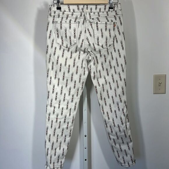RACHEL RACHEL ROY Women’s Aztec Print Zip Cuff Skinny Jeans White Size 29 - Picture 7 of 12